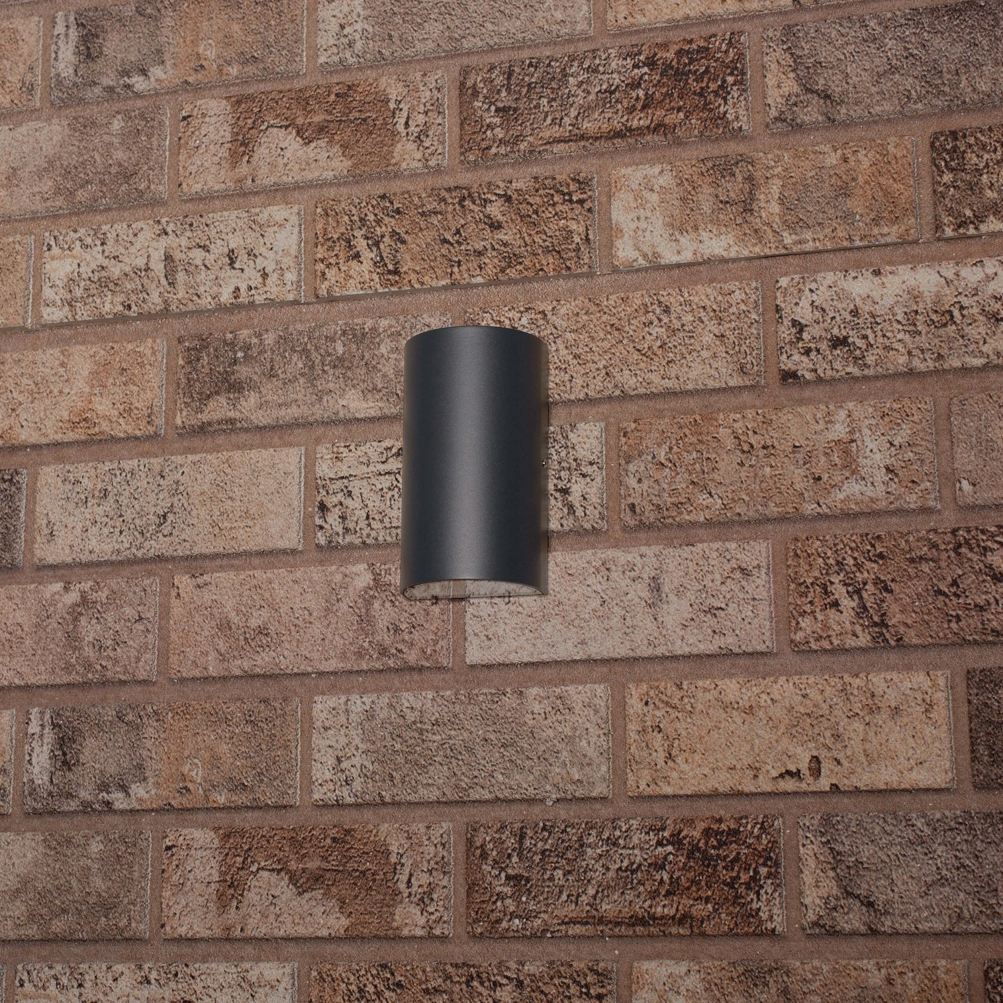 3 pack LED's Light LED Muurlamp Buiten - Halve cilinder met 2 lichtpunten - Model Siena - IP44 - Antraciet Wandlampen LED.nl