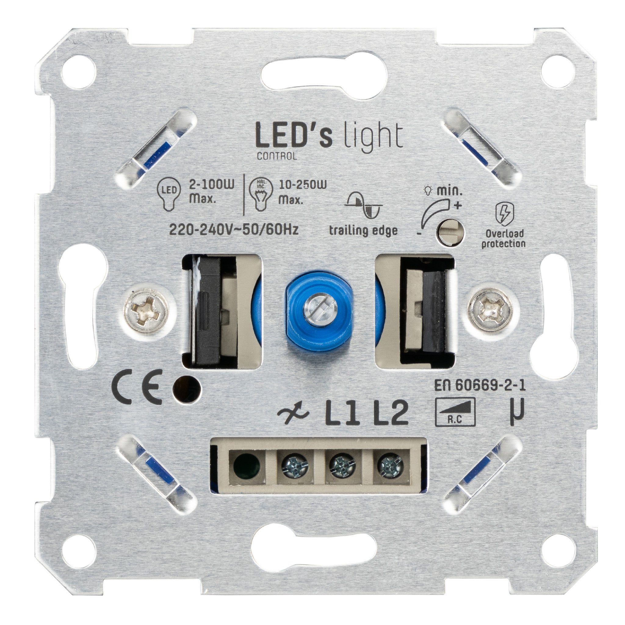 LED's Light Universele LED dimmer - 2 tot 250W - Fase afsnijding Dimmers LED.nl
