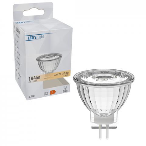 LongLife LED Lamp GU4 - MR11 - Warm white light - 2W replaces 20W - LED.nl