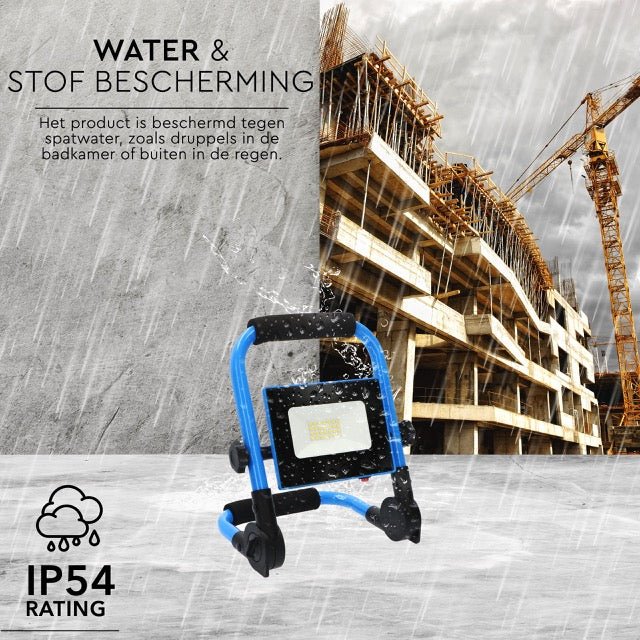 LED's Light Basic Werklamp 700 - Oplaadbaar met accu - Compact en opvouwbaar – IP54 Werklampen LED.nl