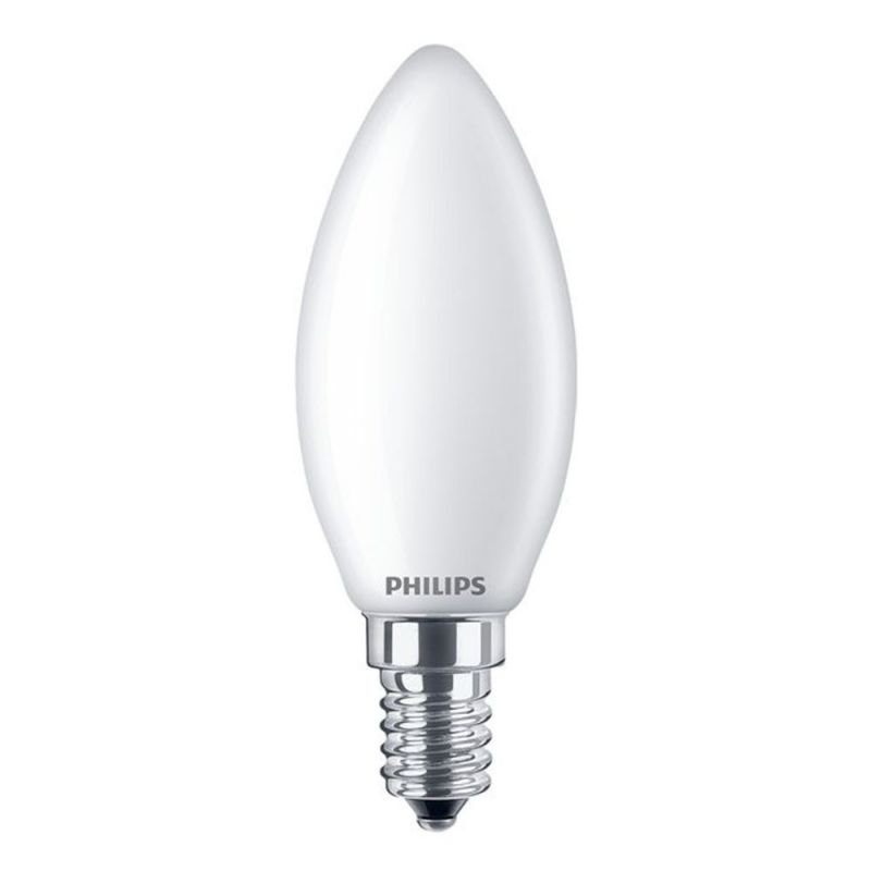 Philips E14 LED Kaarslamp - Mat - Neutraal wit licht - 5.5W vervangt 40W Lichtbronnen LED.nl