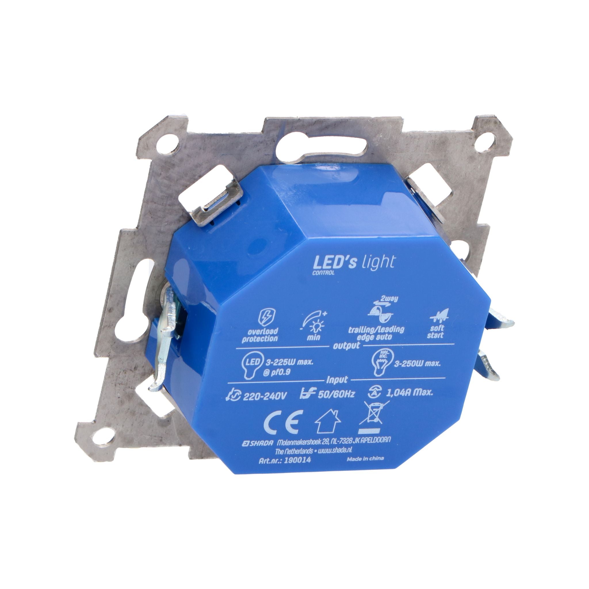 LED's Light Premium Dimmer voor LED en halogeen - 3 tot 250W - Fase aansnijding en afsnijding Dimmers LED.nl