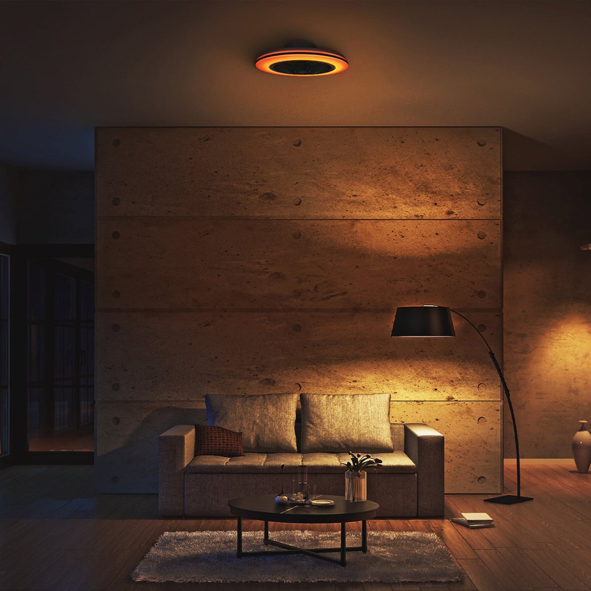 Proventa 3D Air Plafondventilator met verlichting 50 cm - Verspreidt lucht over hele kamer - Met afstandsbediening Plafondventilatoren LED.nl