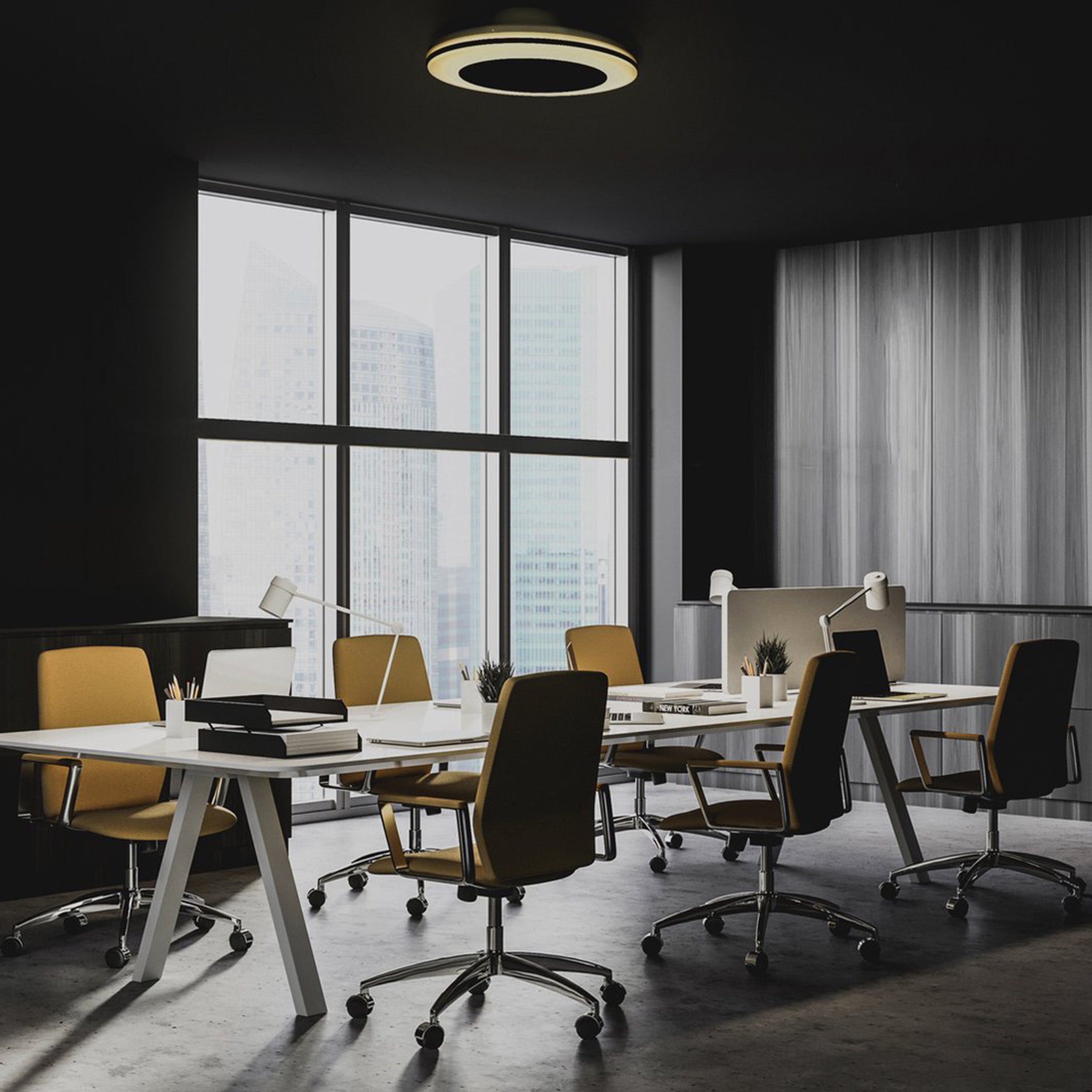 Proventa 3D Air Plafondventilator met verlichting 50 cm - Verspreidt lucht over hele kamer - Met afstandsbediening Plafondventilatoren LED.nl