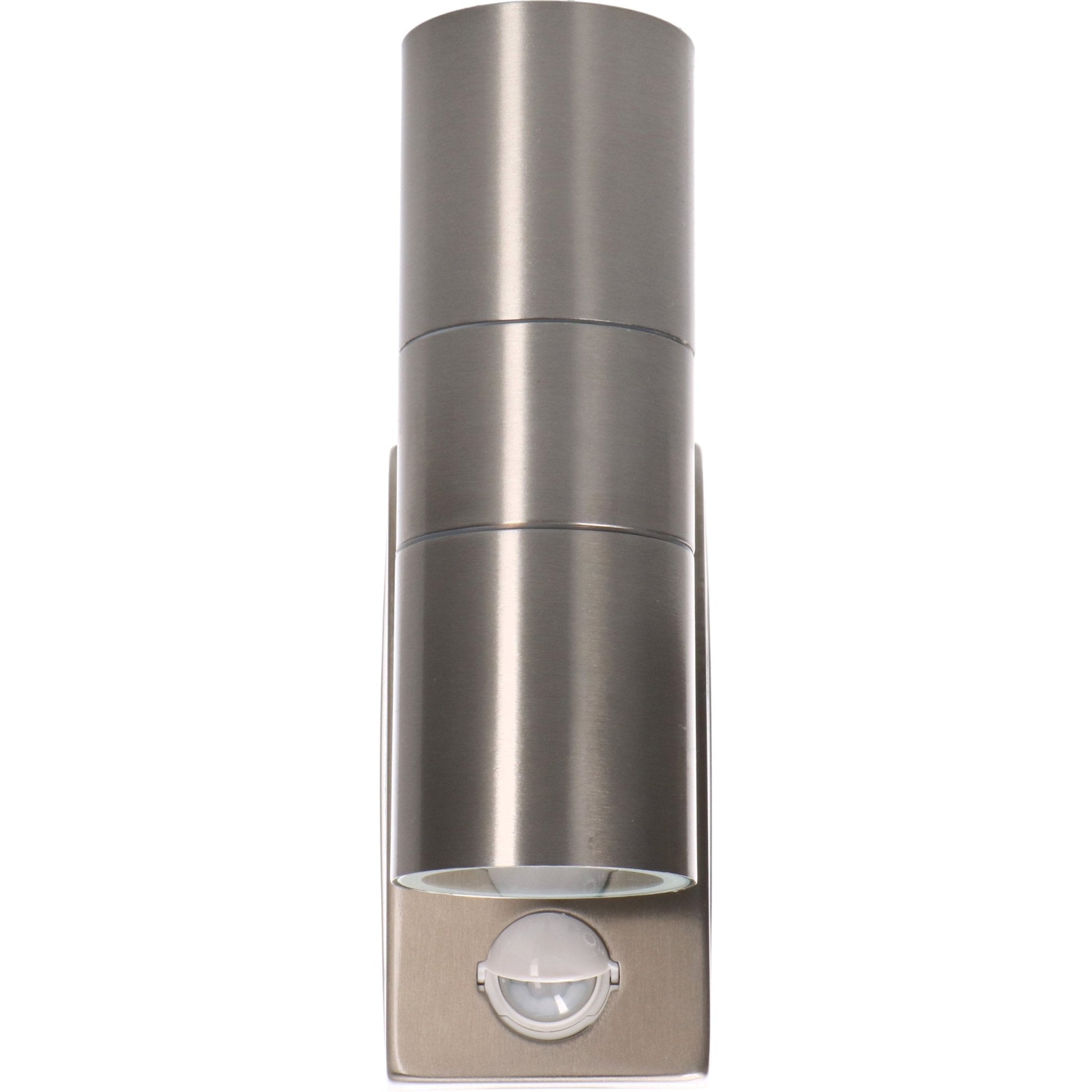 LED's Light RVS LED Buitenlamp met Bewegingssensor - 2 lichts up & down - IP44 - Zilver Buitenlampen LED.nl