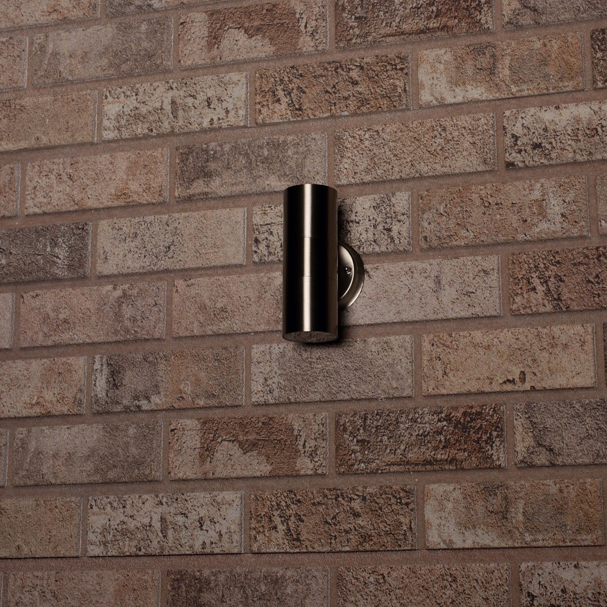 3 pack LED's Light RVS LED Muurlamp Buiten - Spot met 2 x GU10 fitting - Model Catania - IP44 - Zilver Spotjes LED.nl