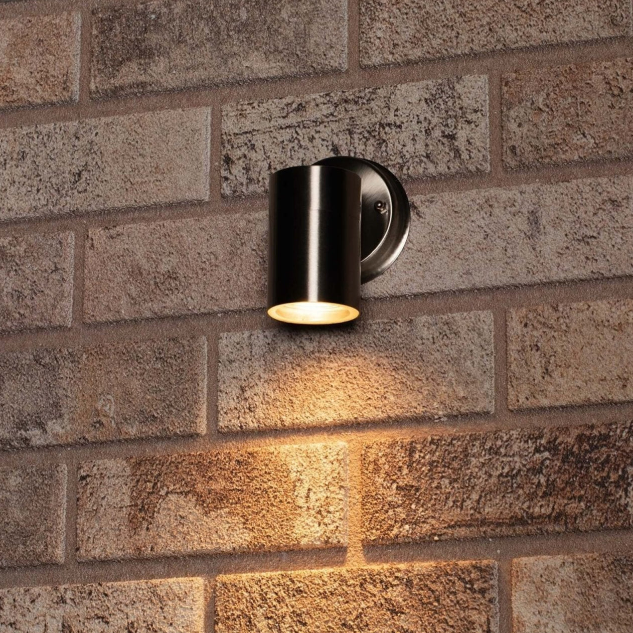 RVS LED Muurlamp Buiten - Spot met GU10 fitting - Model Monza - IP44 - Zilver Spotjes LED.nl
