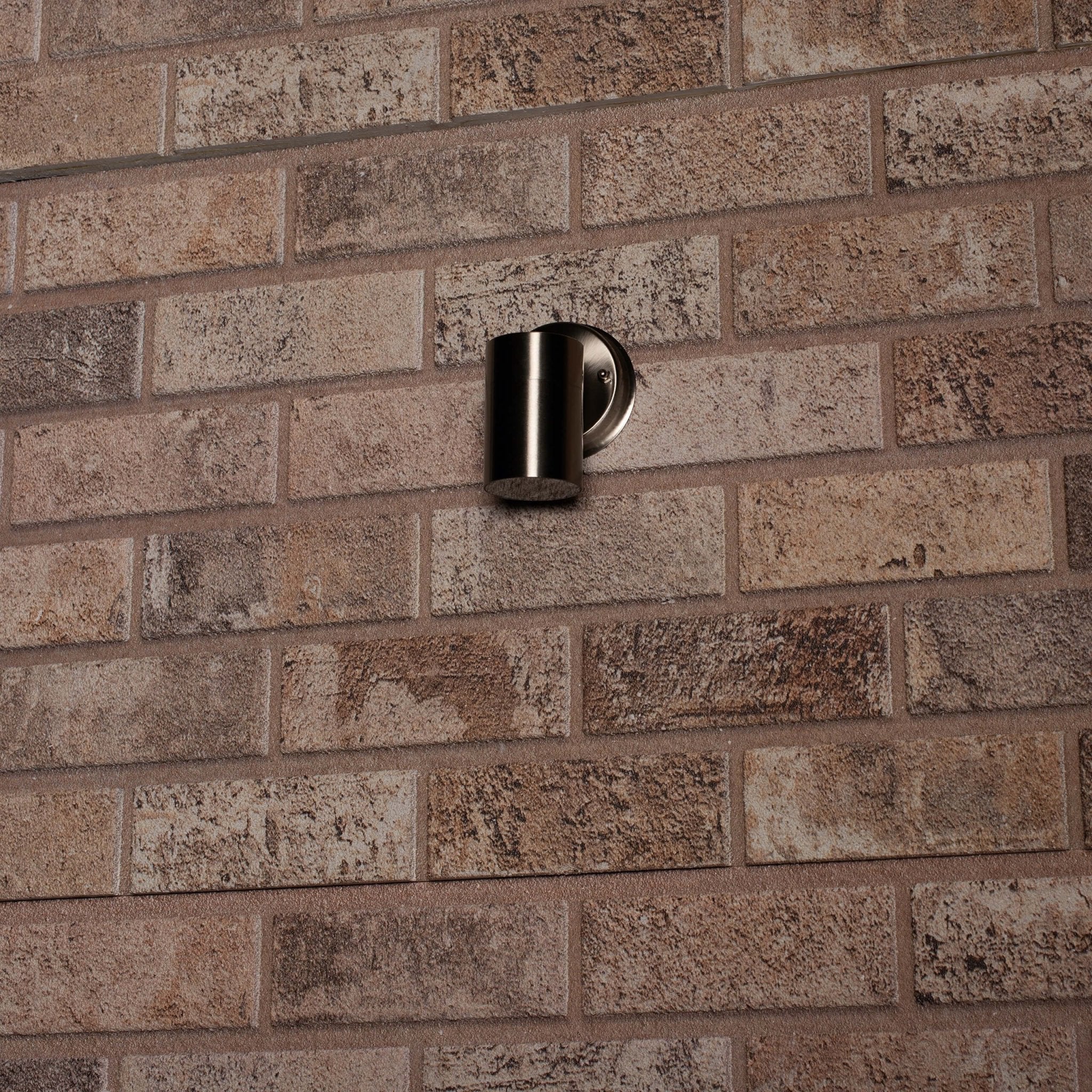 RVS LED Muurlamp Buiten - Spot met GU10 fitting - Model Monza - IP44 - Zilver Spotjes LED.nl