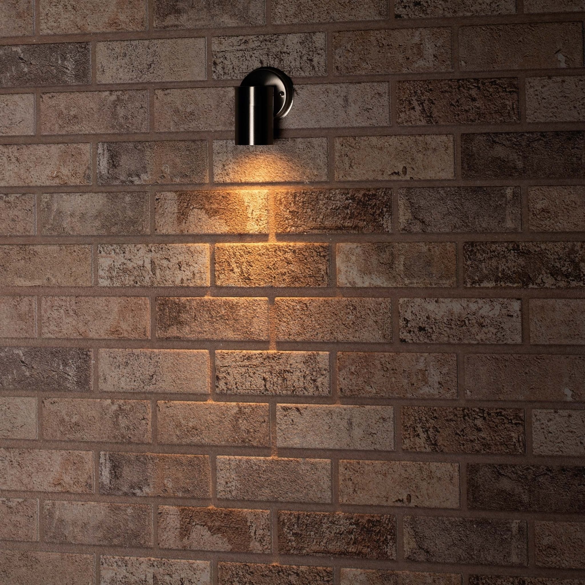 RVS LED Muurlamp Buiten - Spot met GU10 fitting - Model Monza - IP44 - Zilver Spotjes LED.nl