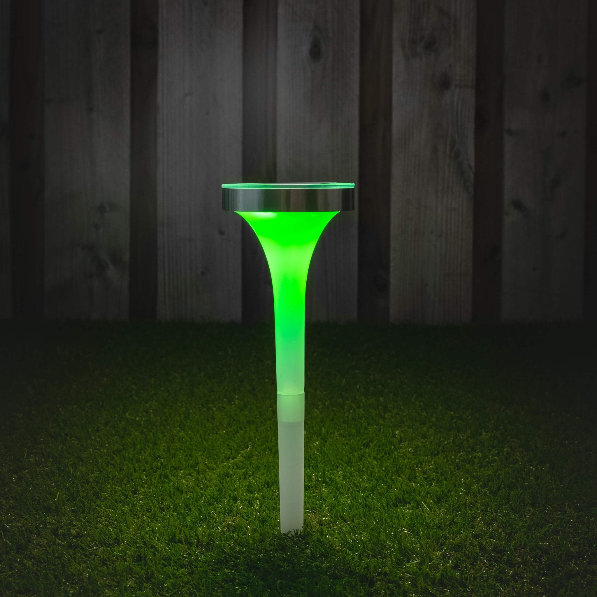 Solar LED Prikspot met sensor - Warm wit + RGB - Auto aan/uit - Tours - 32 cm Prikspotjes LED.nl