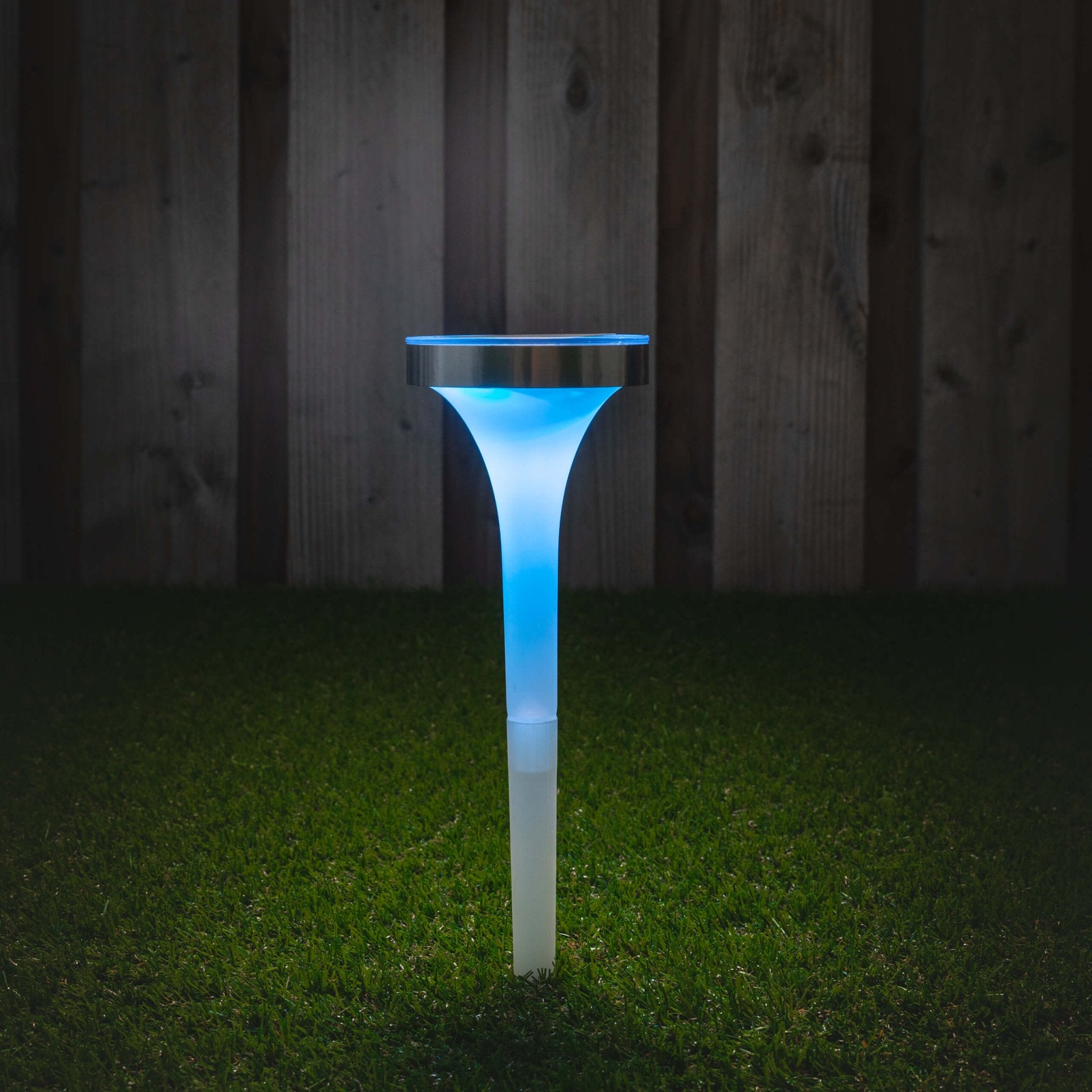 Solar LED Prikspot met sensor - Warm wit + RGB - Auto aan/uit - Tours - 32 cm Prikspotjes LED.nl