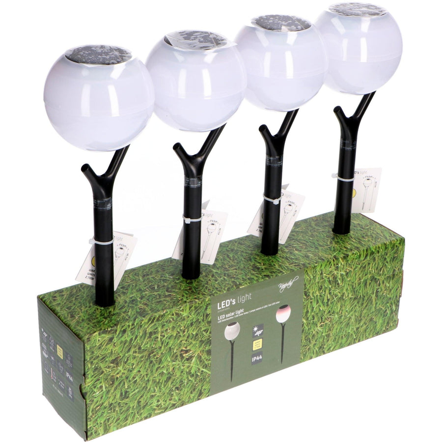Solar-LED-Gartenlampe mit Sensor – schön – kabellos – warmweiß – automatisches Ein-/Ausschalten – 40 cm - LED.de
