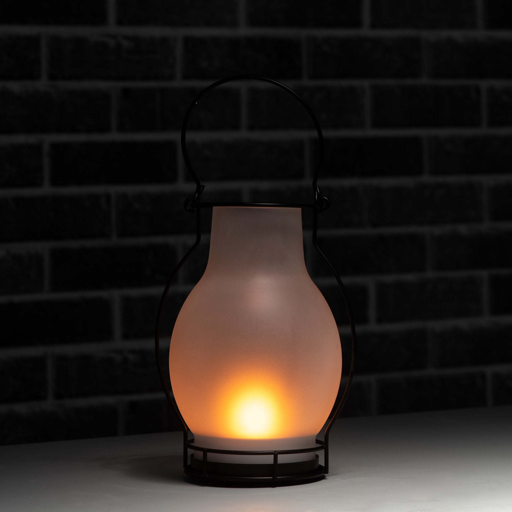 Solar Olielamp op zonne-energie met sensor - Automatisch aan/uit - Draadloos - 28 cm Buitenlampen LED.nl