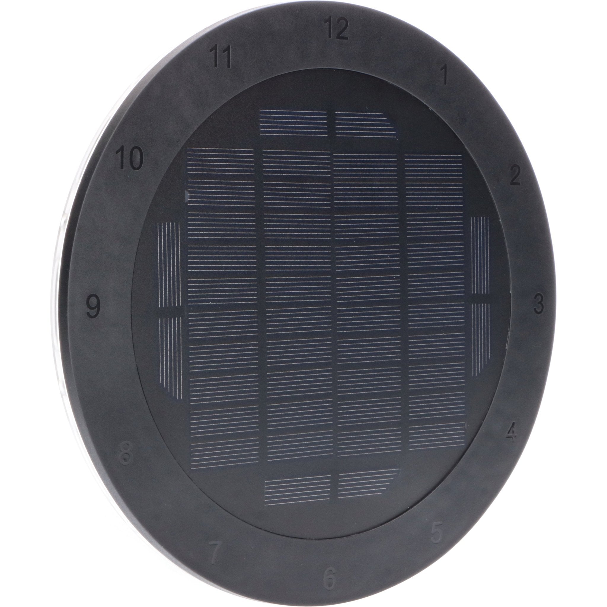 LED's Light Solar Wandklok voor Buiten - Draadloos op zonne-energie - Automatisch aan/uit - 22 cm Wandlampen LED.nl