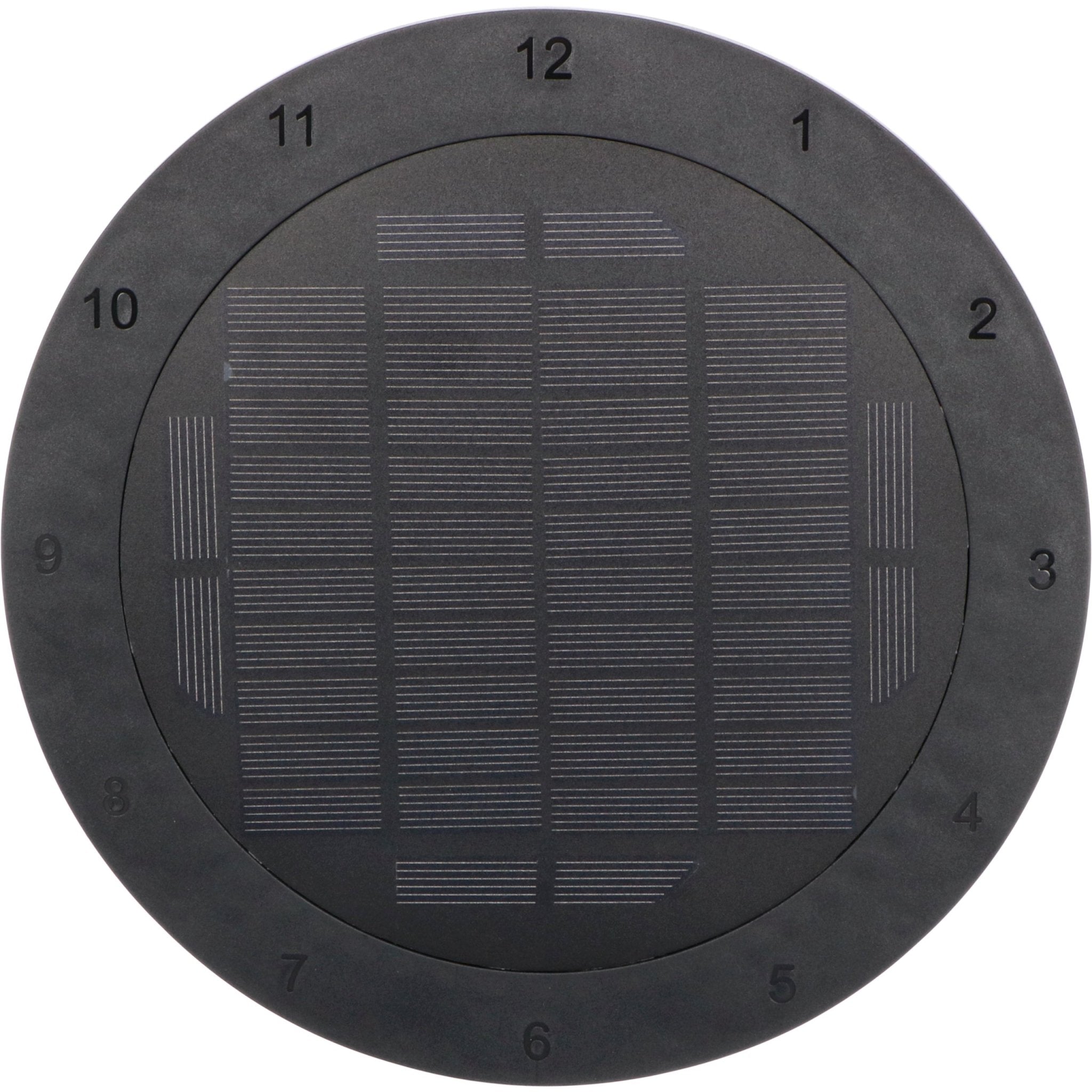LED's Light Solar Wandklok voor Buiten - Draadloos op zonne-energie - Automatisch aan/uit - 22 cm Wandlampen LED.nl