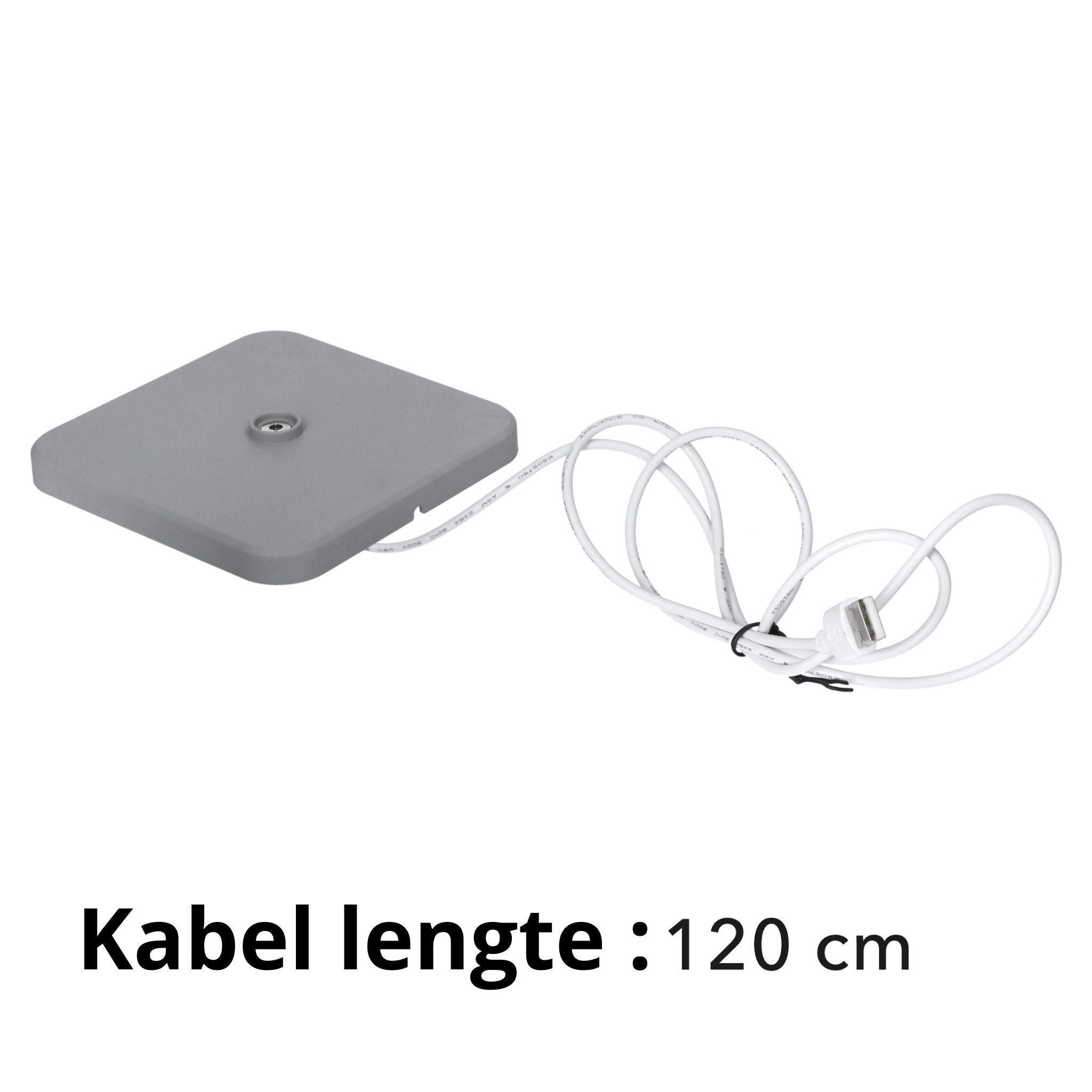 LED's Light Oplaadbare LED Tafellamp - Dimbaar via aanraking - Binnen en buiten - Grijs Tafellampenen LED.nl