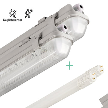 2er-Pack – LED-Leuchte, TL-Leuchte mit Sensor, 120 cm – Bewegungssensor und Nachtsensor – Wasserdicht – 2100 lm - LED.de