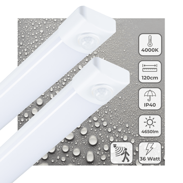 LED's Light LED TL Lampe mit Sensor 120 cm - Bewegungssensor und Bewegungserkennung - 4650 lm - LED.de