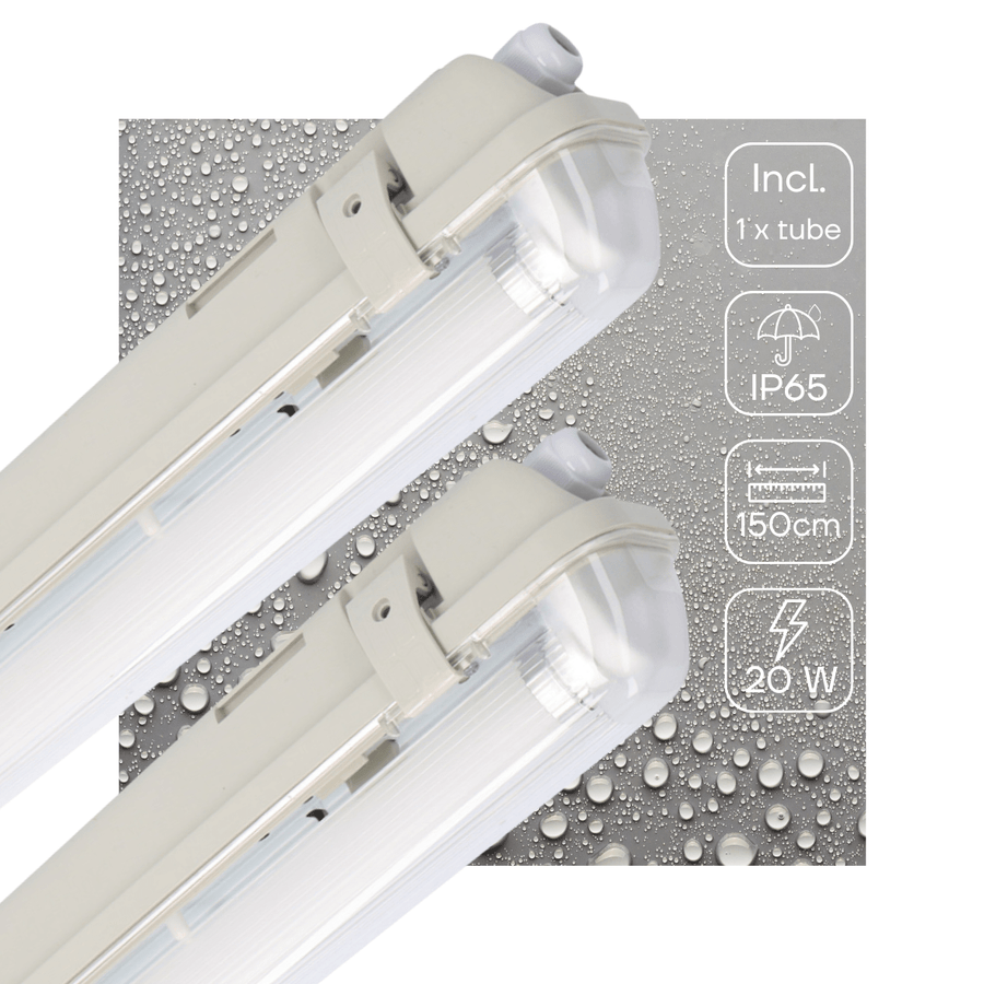 2 PACK - LED's Light LED TL lamp met sensor 150 cm - Bewegingssensor en nachtsensor - Waterdicht - 3100 lm LED.nl