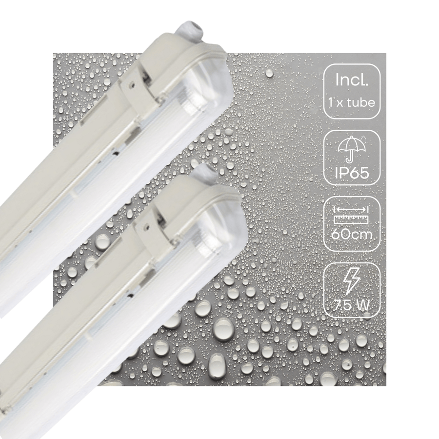2 PACK - LED's Light LED TL verlichting met sensor 60 cm - Bewegingssensor en nachtsensor - Waterdicht - 1100 lm LED.nl