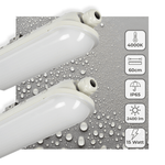 2 PACK - LED's Light Pro TL armatuur compleet 60 cm - Waterdicht - 2400 lm - LED.nl