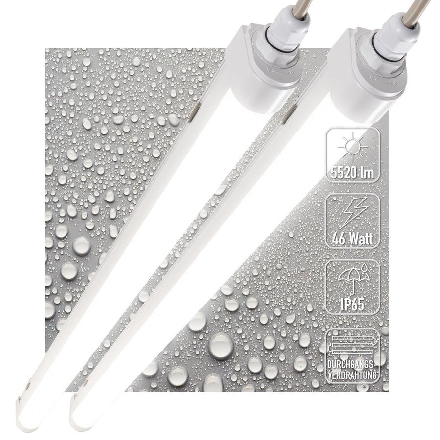 2 PACK - LED's Light TL armatuur met Strip - Koppelbaar - 46W 150cm 5520lm 4000K LED.nl