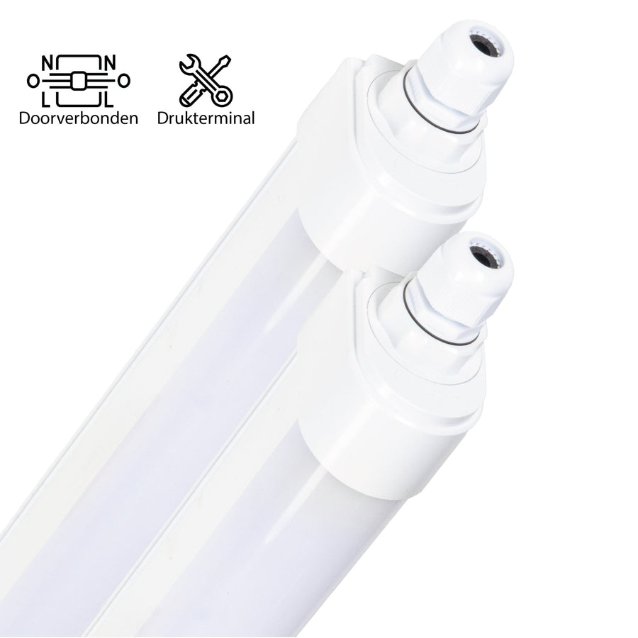 2 PACK - LED's Light TL armatuur met Strip - Koppelbaar - 46W 150cm 5520lm 4000K LED.nl
