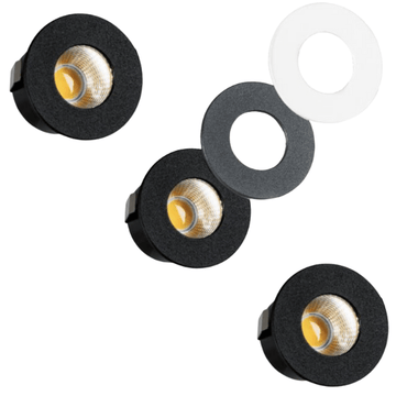 LED's Light PRO Mini-Einbaustrahler 3 cm - Für Vordächer, Veranden und abgehängte Decken - Dimmbar - Grau - LED.de