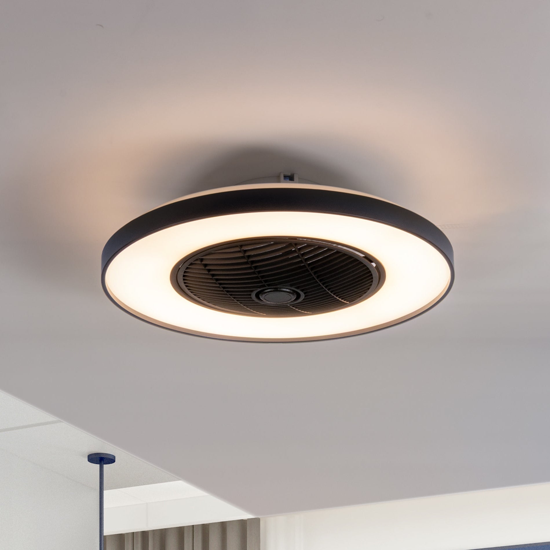 3D Air Plafondlamp met Ventilator 60cm - Full room luchtcirculatie - Zomer & Winterstand – Licht en kleurtemperatuur instelbaar - LED.nl