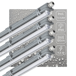 4 PACK - LED's Light Complete LED TL lamp met LED buis 120 cm - Binnen en buiten - 2130 lm - 1x11,5W - 4000K - LED.nl