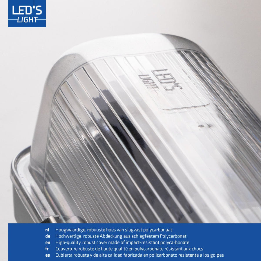 4 PACK - LED's Light Complete LED TL lamp met LED buis 60 cm - Binnen en buiten - 1100 lm - 1x6W - 185lm/w - Energielabel B LED.nl