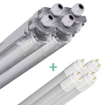 4er-Pack – LED-Leuchtstoffröhrenleuchte, 120 cm, 2160 lm - LED.de