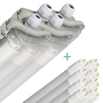 4 PACK - LED's Light LED TL dubbel armatuur 60 cm - Compleet met 2 LED TL buizen 60 cm - 2160lm LED.nl