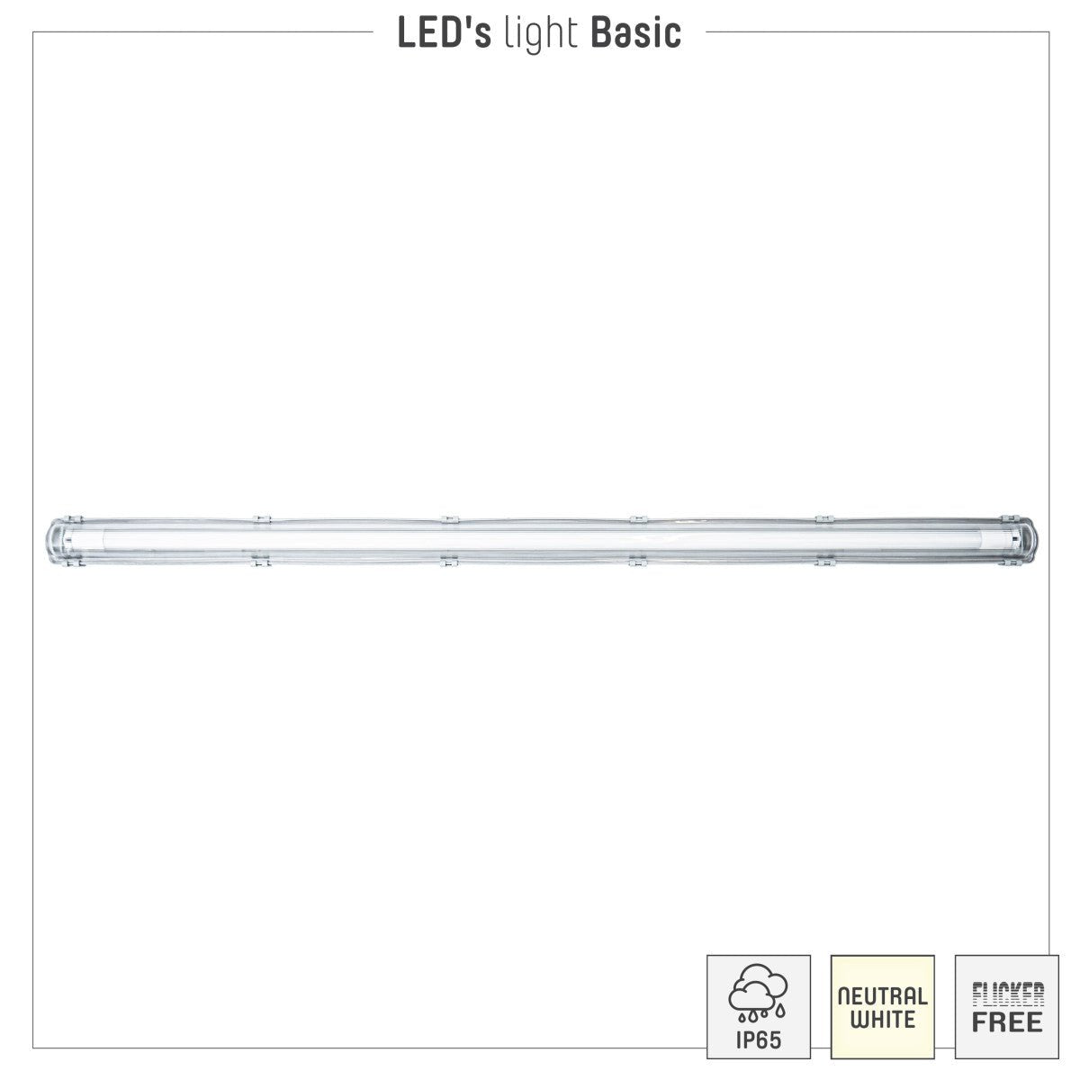 4 PACK - LED's Light TL Armatuur LED compleet 120 cm - Armatuur met LED Buis - Waterdicht - 1890 lm - LED.nl
