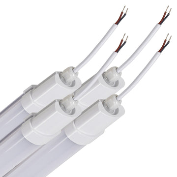 4er-PACK – LED's Light TL Lichtleiste Batten 120 cm – Geeignet für alle Innen- und Feuchträume – 18 W – IP65 – IK08 – 1900 lm - LED.de