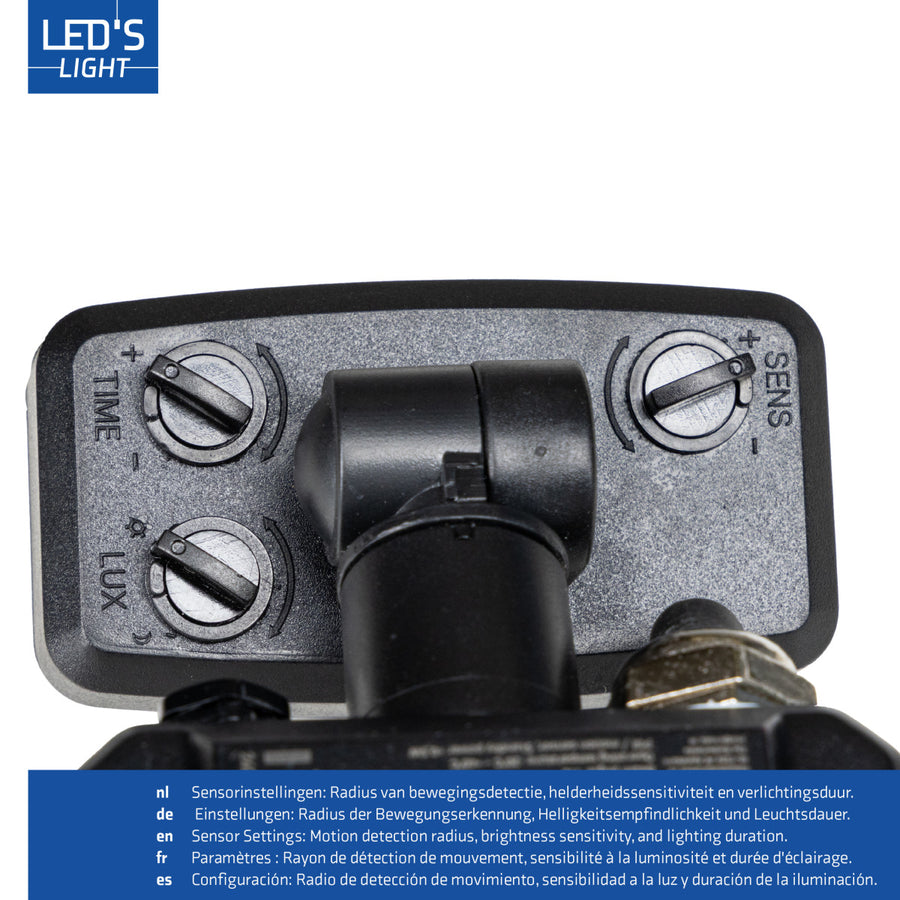 LED's Light Buitenlamp met bewegingssensor 1400 - binnen en buiten - 10W Schijnwerpers LED.nl