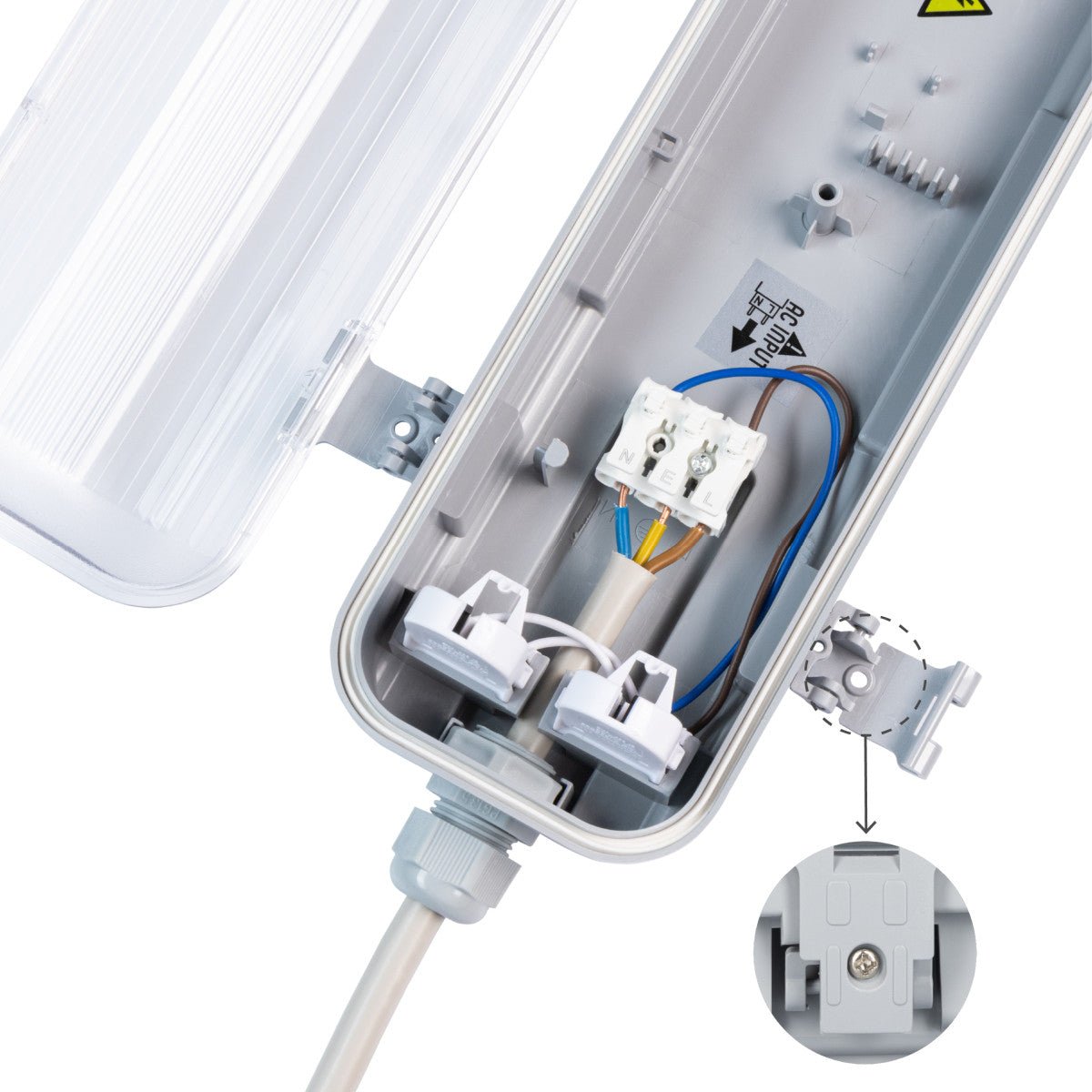 6 PACK - LED's Light LED TL dubbel armatuur 150 cm - Compleet met 2 LED TL buizen 150 cm - 4600 lm - LED.nl