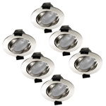 6 PACK - LED's Light PRO downlight inbouwspot Ø 68mm - Kantelbaar - Spatwaterdicht - Dim to Warm - RVS - LED.nl