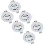 6 PACK - LED's Light PRO Inbouwspot 68 mm - Indoor & Outdoor - 3 lichtkleuren - Dimbaar licht - Wit - LED.nl