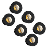 6 PACK - LED's Light PRO mini inbouwspot 3 cm - Voor overkapping, veranda's en inbouwplafonds - Dimbaar - 3 Kleuren plaatjes - LED.nl