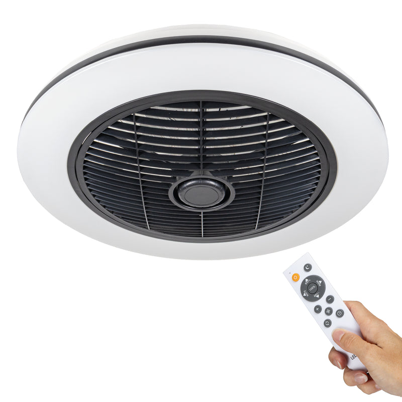 Proventa 3D Air Deckenventilator mit Beleuchtung 50 cm – Verteilt die Luft im Raum – Mit Fernbedienung