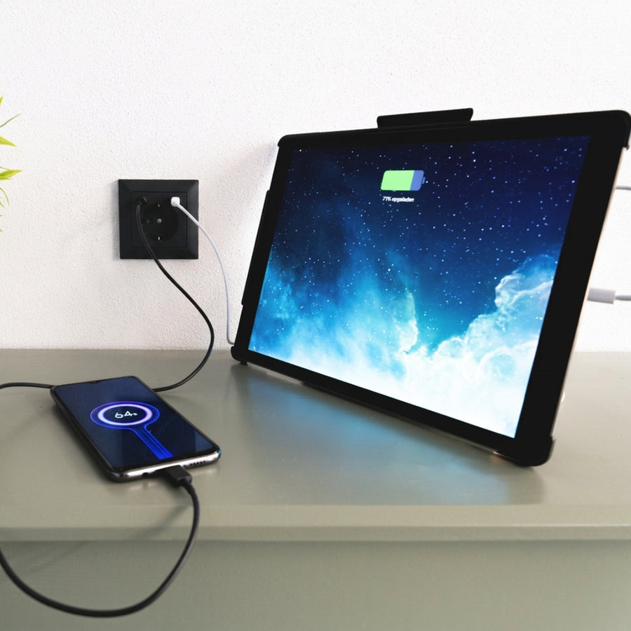 ProCharge Wall Socket with USB-C and USB Fast Chargers - Universal - White - RAL9010 