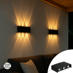 Buitenlamp met Lichtbron - Wandarmatuur - 450lm 2000K/2700K/4000K - Zwart - IP65 - LED.nl