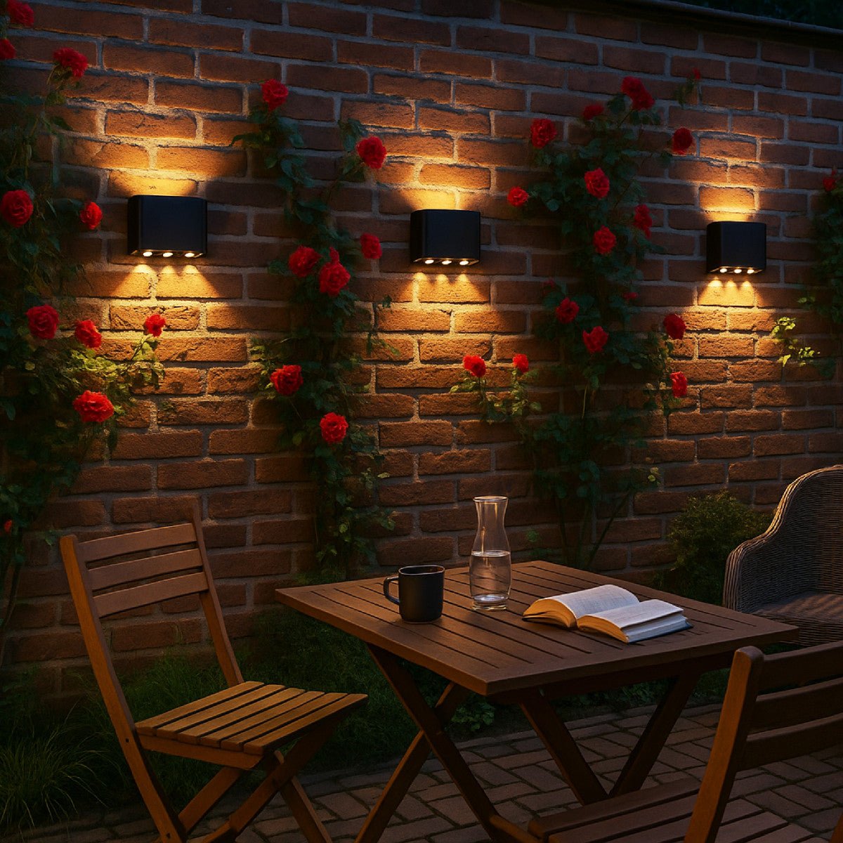 Buitenlamp met Lichtbron - Wandarmatuur - 450lm 2000K/2700K/4000K - Zwart - IP65 LED.nl