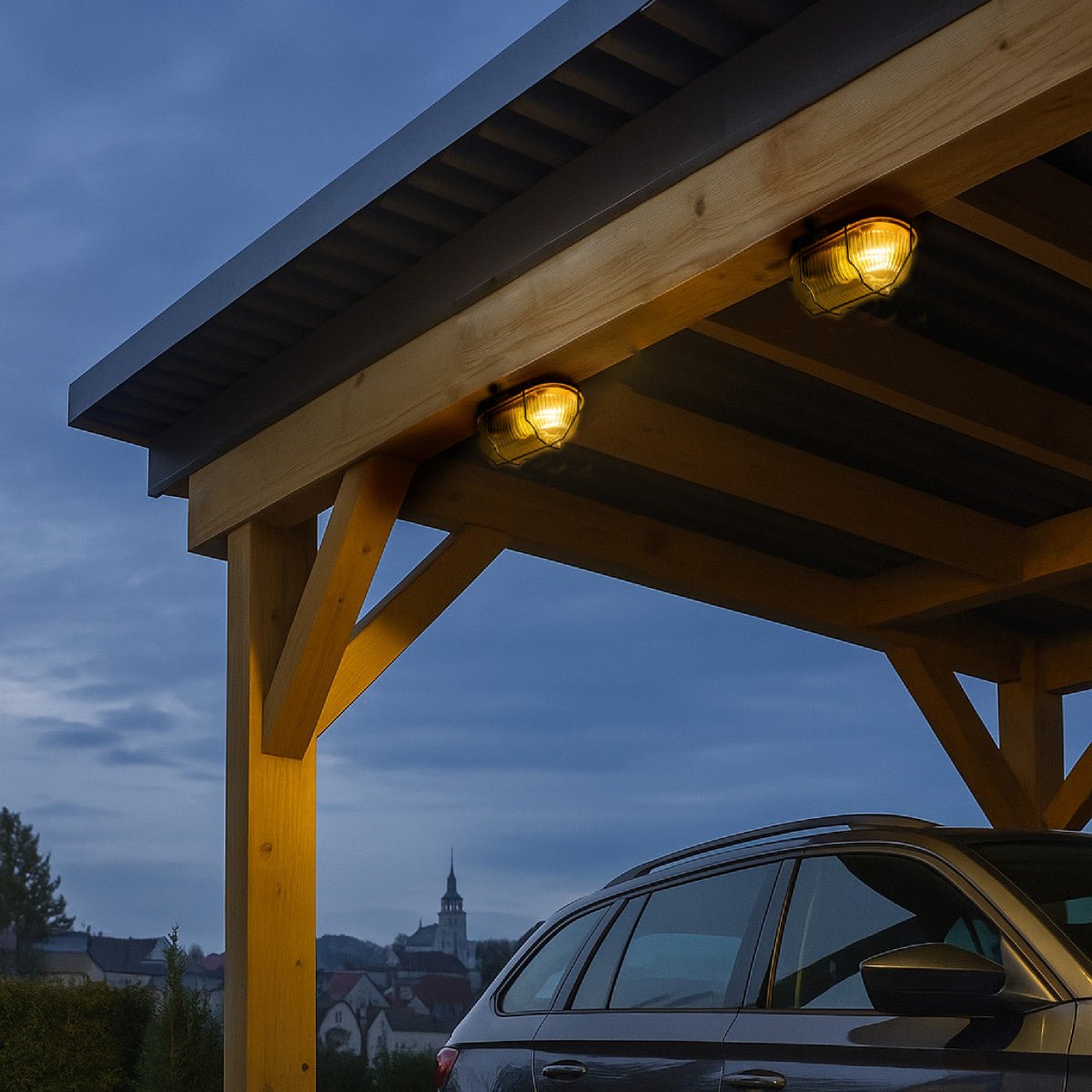 Buitenlamp Wandarmatuur Bulkhead IP44 – Grijs – Zonder Lichtbron – E27 - LED.nl