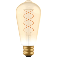 DecoDim LED-Lampe Gold E27 – Dimmbar – Extra warmweiß – ST64 Edison – 4 W (25 W) - LED.de