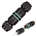 Kabelverbinder I connector - Voor kabels van 5 tot 10 mm - voor buiten en binnen - Zwart Kabelverbinders LED.nl