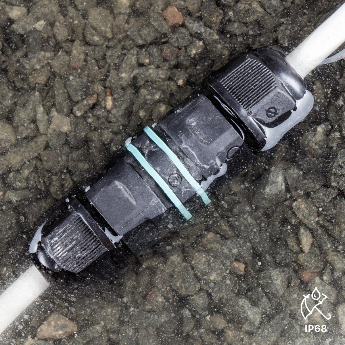 Kabelverbinder I connector - Voor kabels van 5 tot 10 mm - voor buiten en binnen - Zwart Kabelverbinders LED.nl