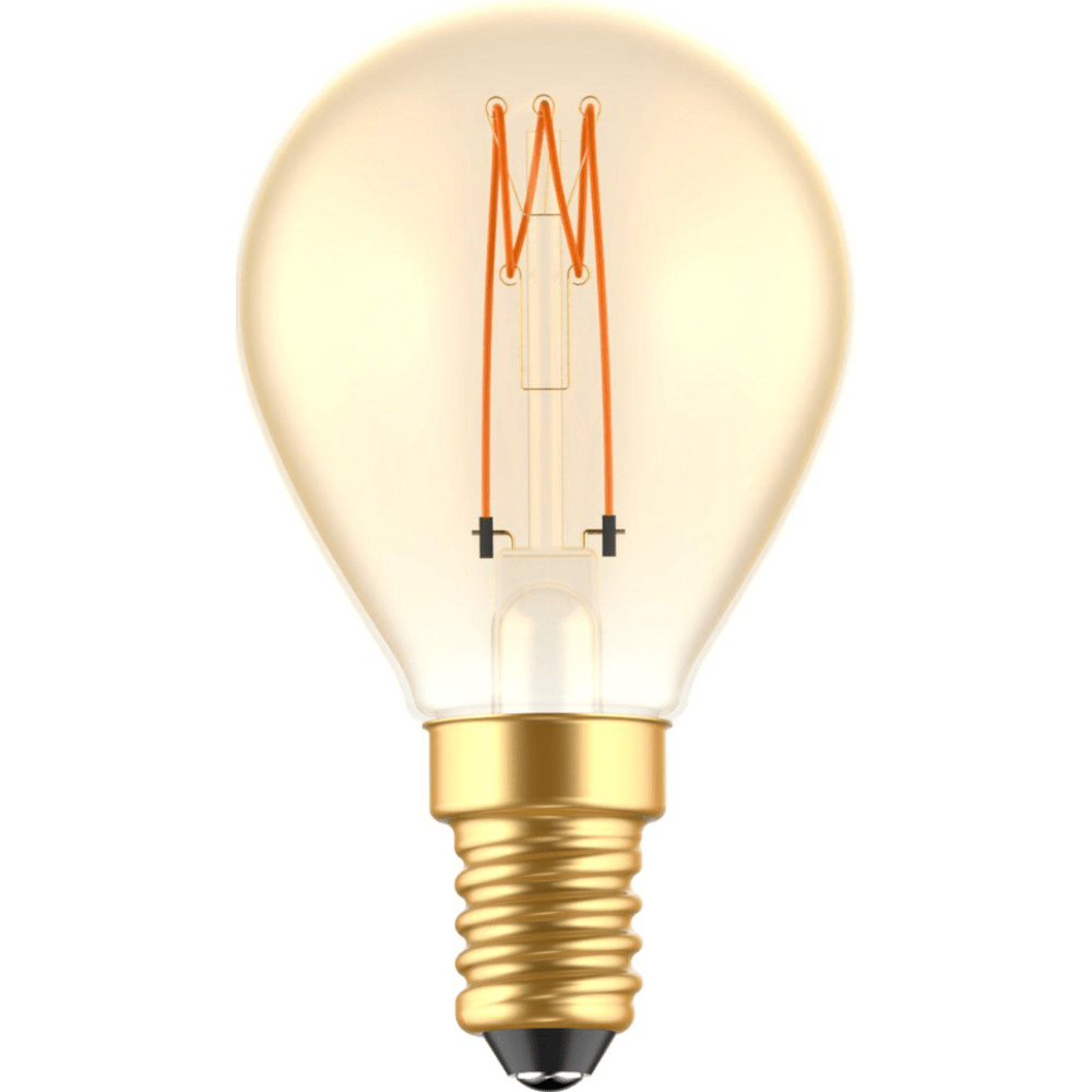 LED Lamp goud E14 - Gloeilamp design - Dimbaar extra warm wit - 1800K Decoratieve Lichtbronnen LED.nl