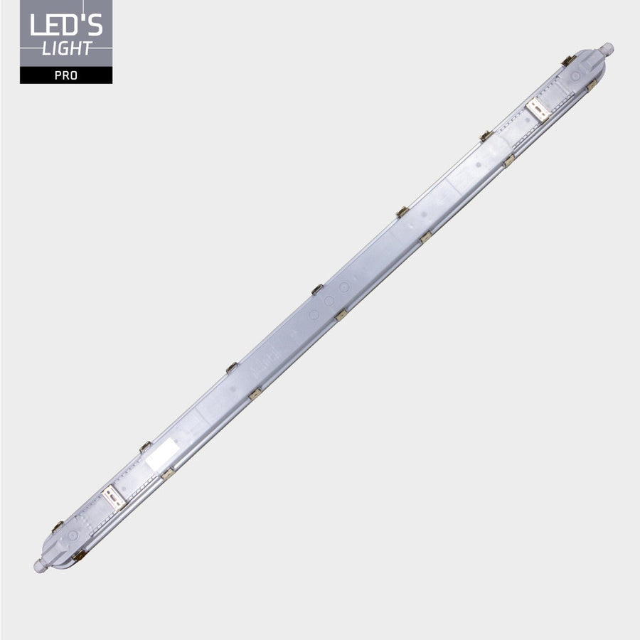 9er-Pack – LED-Leuchte mit LED-Streifen, verbindbar, Farbtemperatur/Leistungsauswahl – 180 lm/W, 39 W, 150 cm, 7020 lm, 3000 K/4000 K/6500 K – Schutzart IP65, IK08 - LED.de